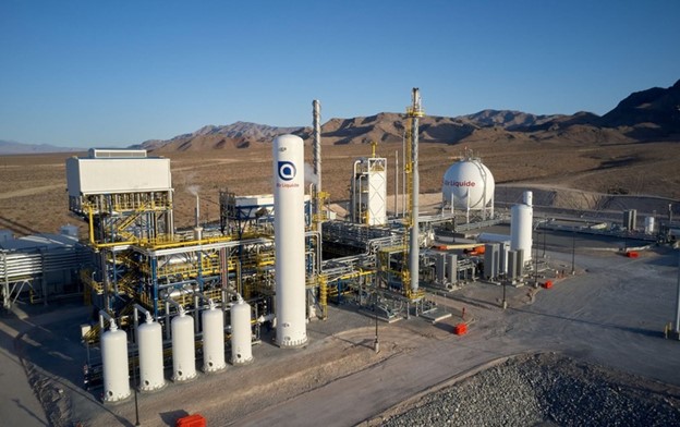 Air Liquide's liquid hydrogen production plant in Nevada. Credit: Matthieu Giard (LinkedIn.com).