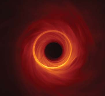 High-resolution image of a black hole, showing the photon ring. Credit: George Wong (IAS)