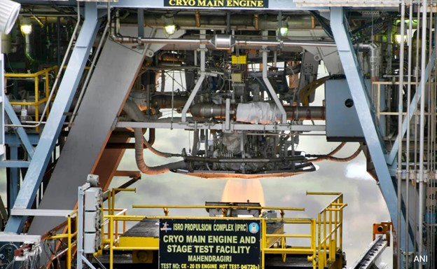 Image: ISRO has accomplished a major milestone in the human rating of its CE20 cryogenic engine. Credit: ISRO