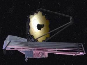 This illustration shows the cold side of the Webb telescope, where the mirrors and instruments are positioned. Credit: Northrop Grumman