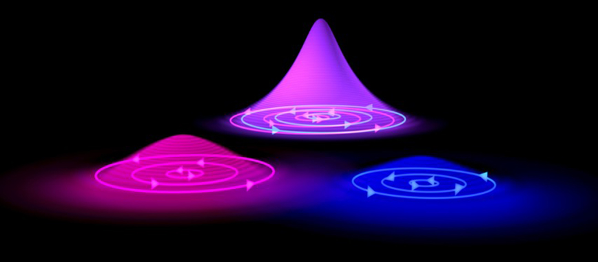 Image: An artist’s depiction of quantum vortices. Illustration: Greg Stewart, SLAC National Accelerator Laboratory